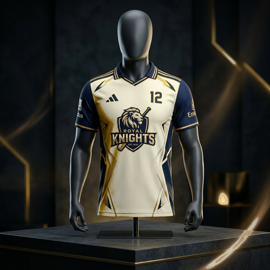 Ivory Heritage Jacquard Jersey - Front Studio View